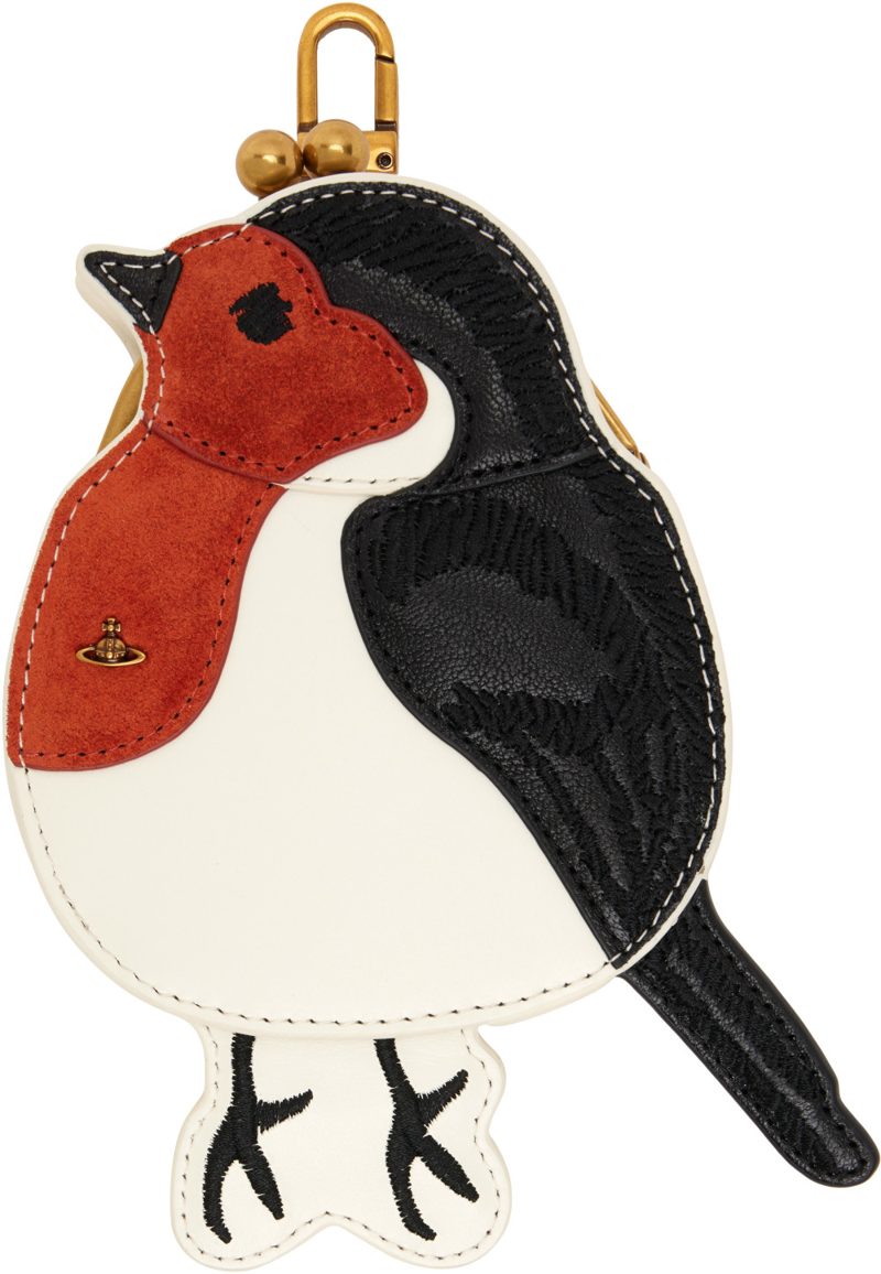 Multicolor Robin Frame Charm Pouch 262314F045000