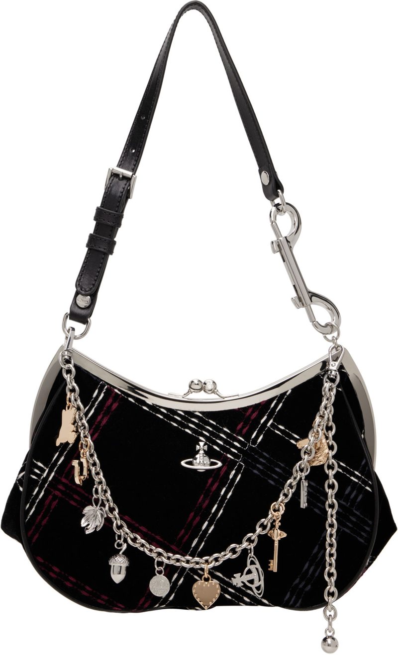 Black Charm Frame Bag 262314F048056