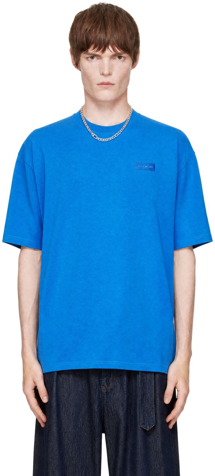 Blue Cotton [지방시] Patch T-shirt 252278M213015