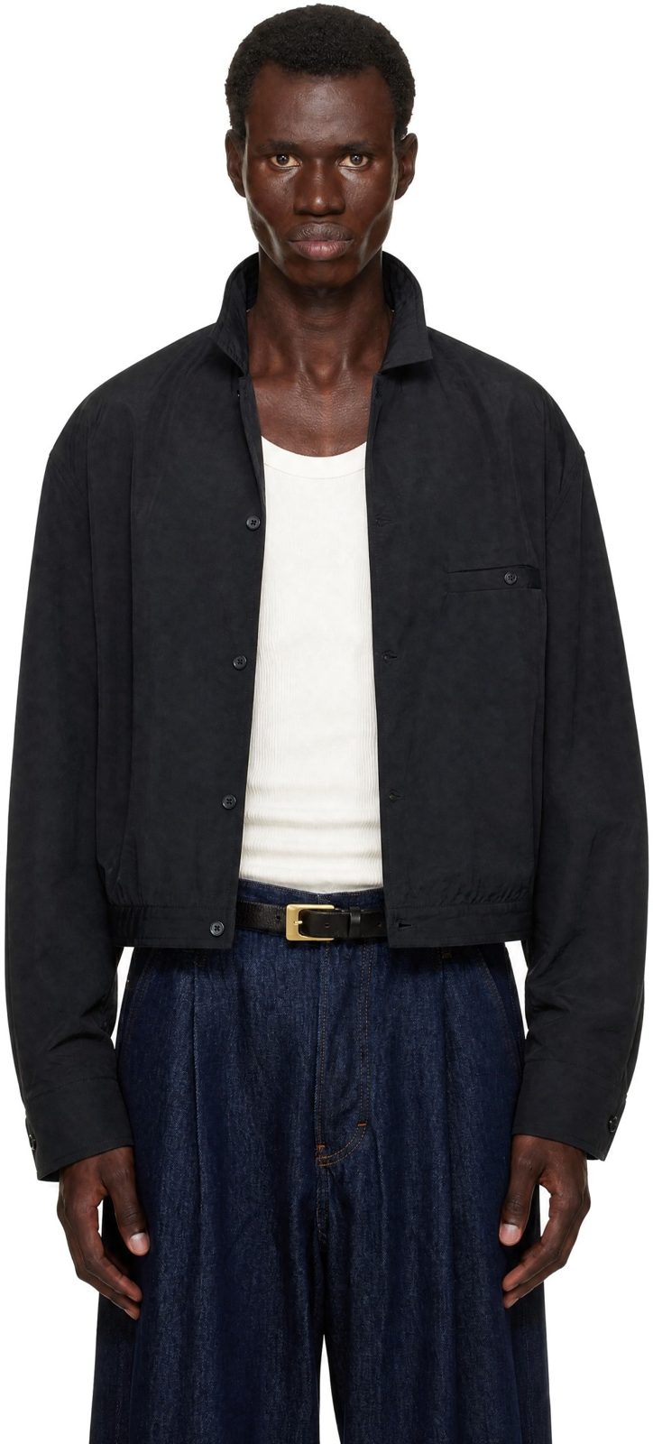 Black The Curvo Jacket 252553M180001