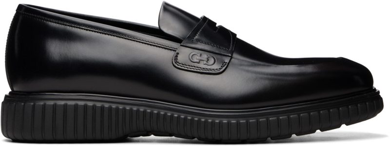 Black Casual Loafers 262270M231010