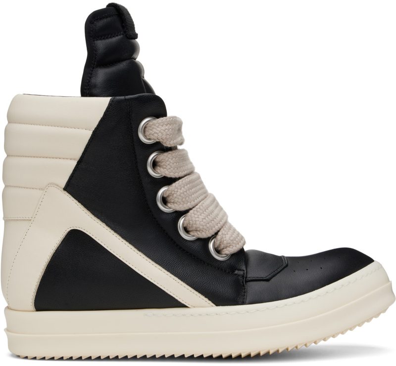 Black & [오프화이트] Hollywood Jumbolace Geobasket Sneakers 251232M236012