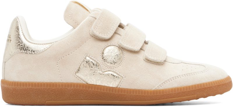 Beige & Gold Beth Sneakers 262599F128001