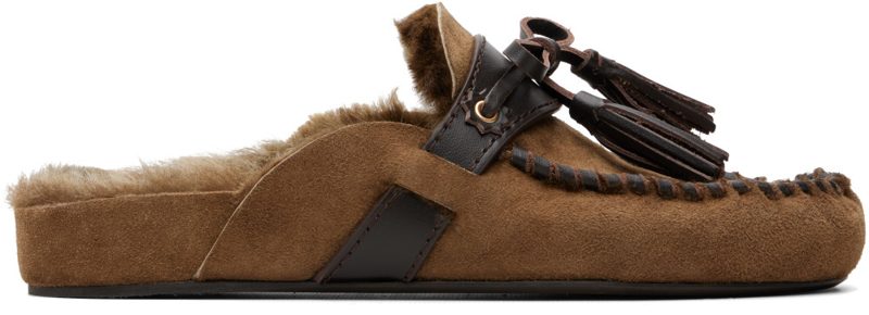 Brown Malvin Mule Loafers 262599F121000