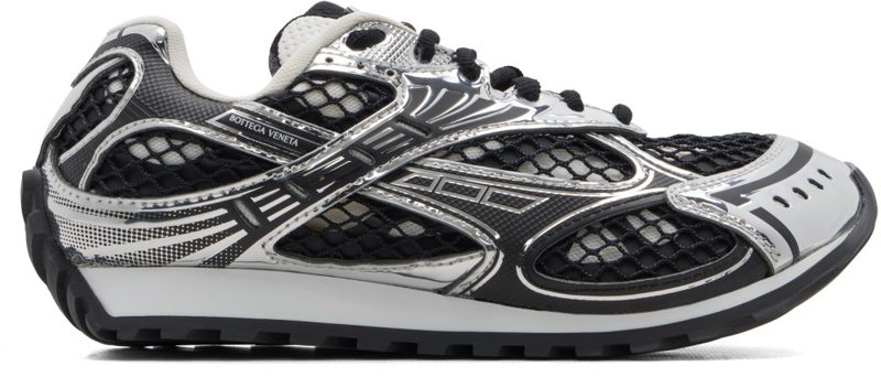 Black & Silver Orbit Sneakers 262798F128002