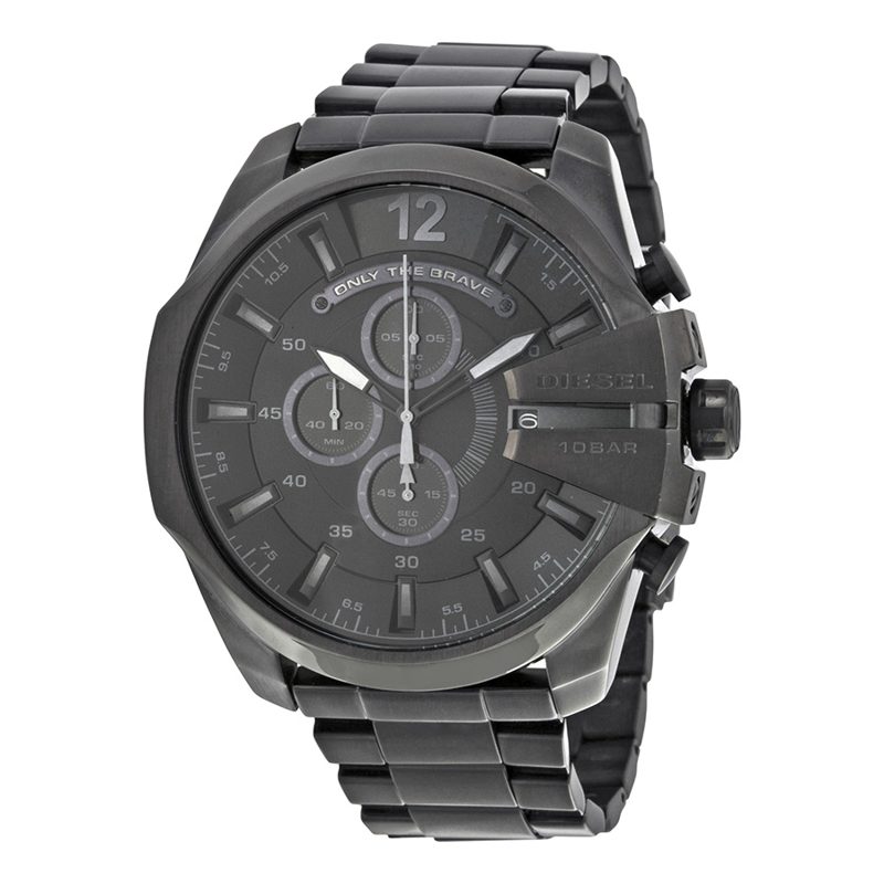 Mega Chief Chronograph Black Dial Mens Watch DZ4355