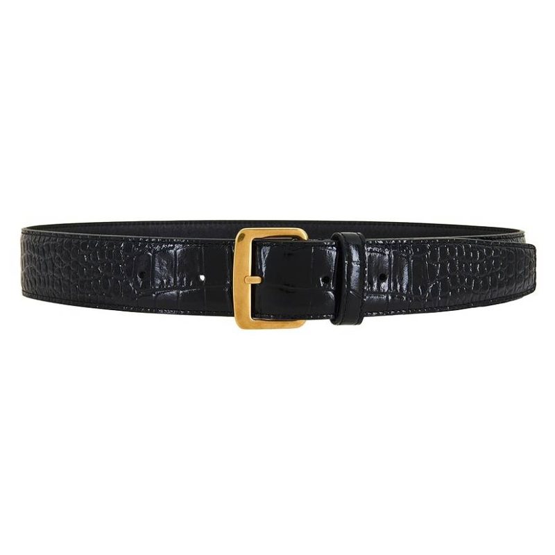 CROCODILE-EM[보스]ED Leather Belt
