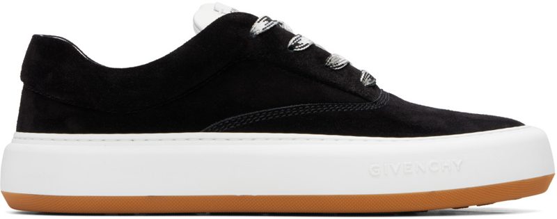 Black New City Suede Sneakers 262278M237006