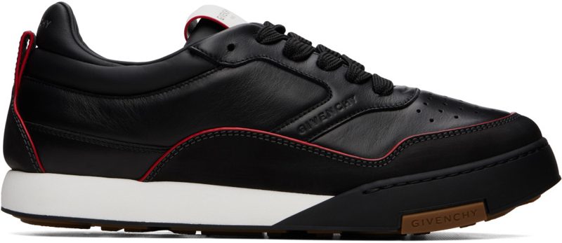 Black [GIVENCHY] Yard Leather Sneakers 262278M237014