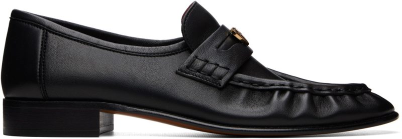 Chloe Black Letti Loafers 262338F121003