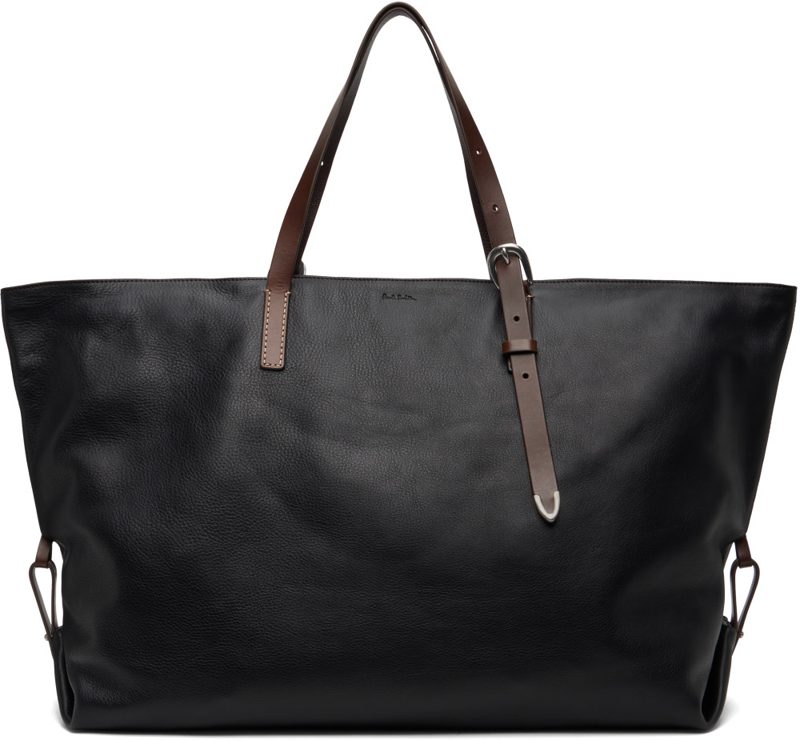 Paul Smith Black Leather Duffle Bag 262260M169000