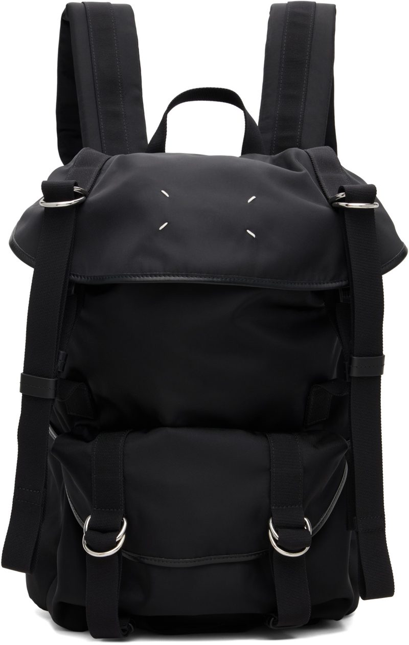 Black High Tech Medium Backpack 262168M166003