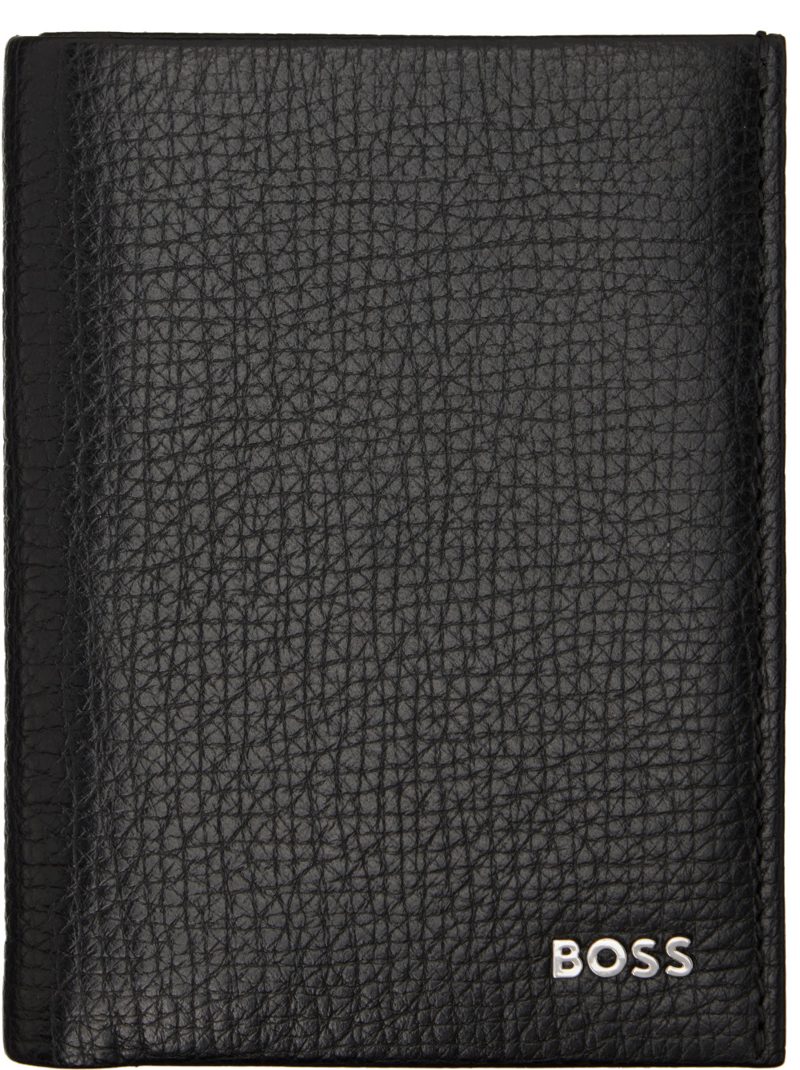 Black Leather Bifold Wallet 262085M164021