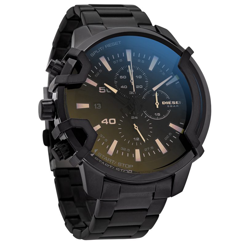 Griffed Lefty Chronograph Quartz Black Dial Mens Watch DZ4529
