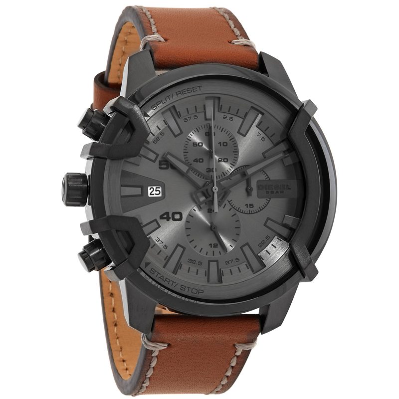 Griffed Chronograph Quartz Grey Dial Mens Watch DZ4569