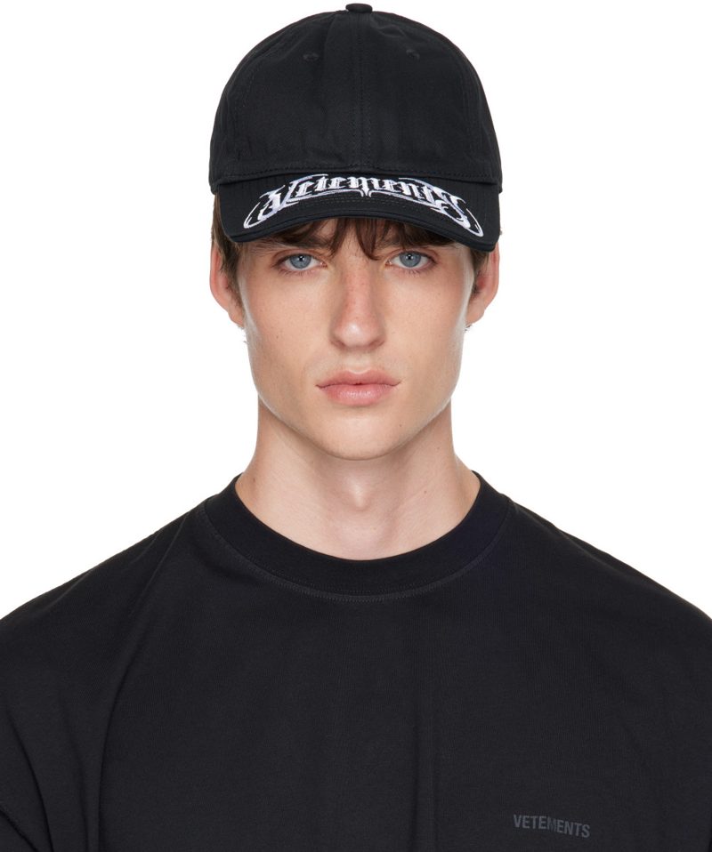 Black Metal Logo Cap 262669M139005