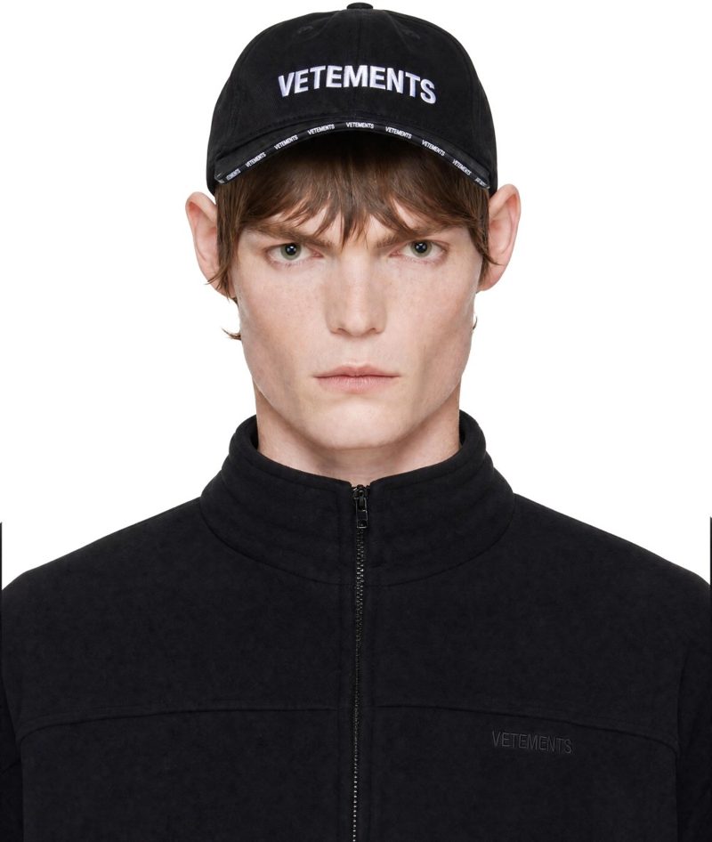 Black Iconic Logo Cap 262669M139006