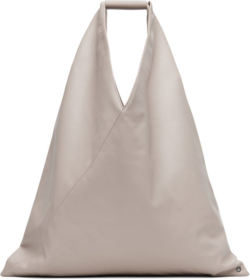 Taupe Classic Medium Triangle Tote 262188M172004