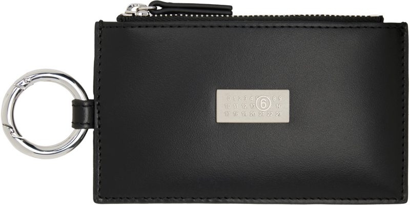 Black Numeric Zip Wallet 262188F040000