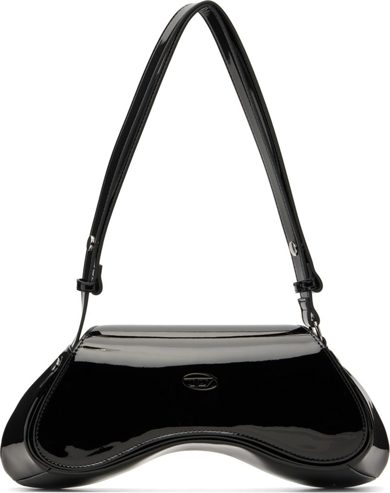 Black Play Glossy Crossbody Bag 262001F048017