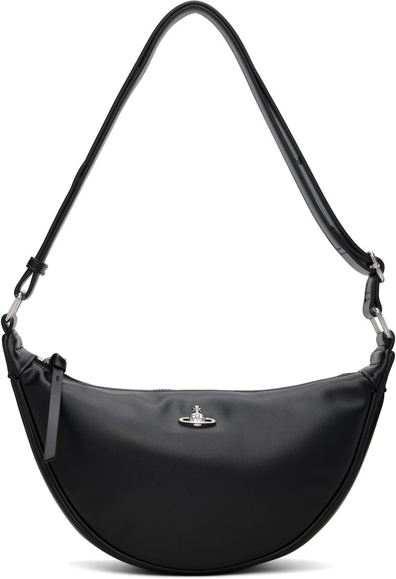 Black Lacey Crossbody Bag 262314F048063