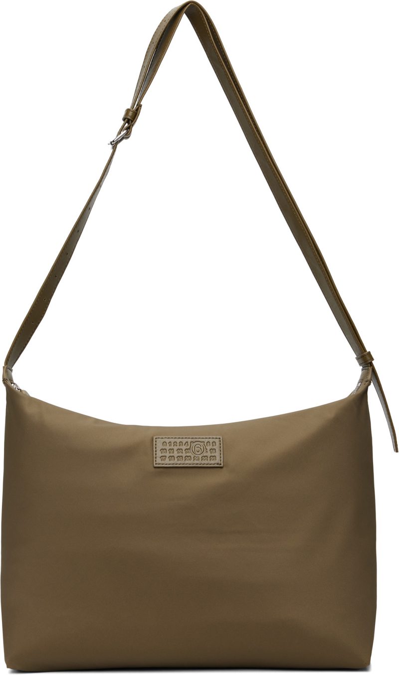 Khaki Numeric Crossbody Bag 262188F048003