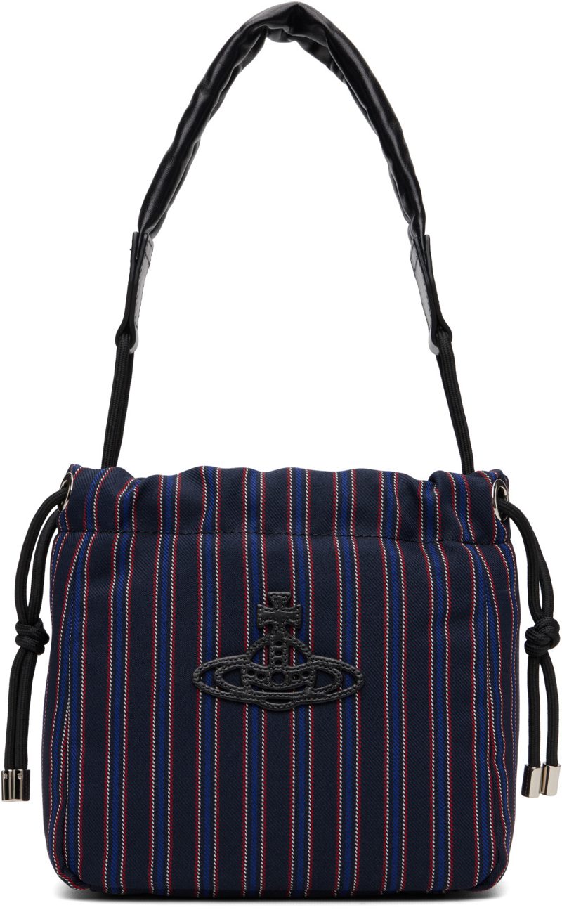 Navy Hilary Small Bucket Bag 262314F048050