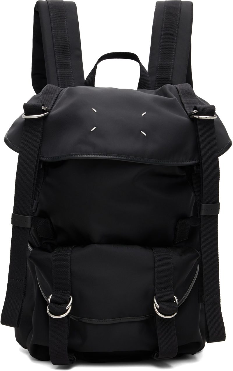 Black High Tech Medium Backpack 262168F042000