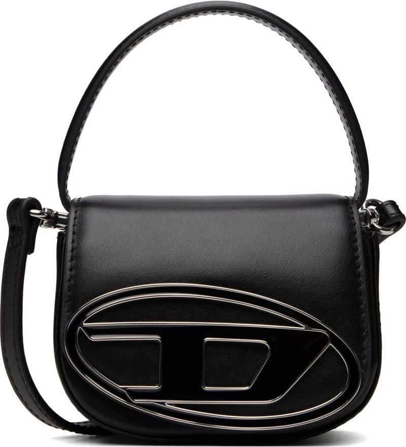 Black 1DR XS-Iconic D Logo Plaque Mini Bag 262001F046003