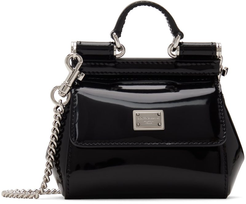 Black Kim Kardashian Mini Sicily bag 231003F046012