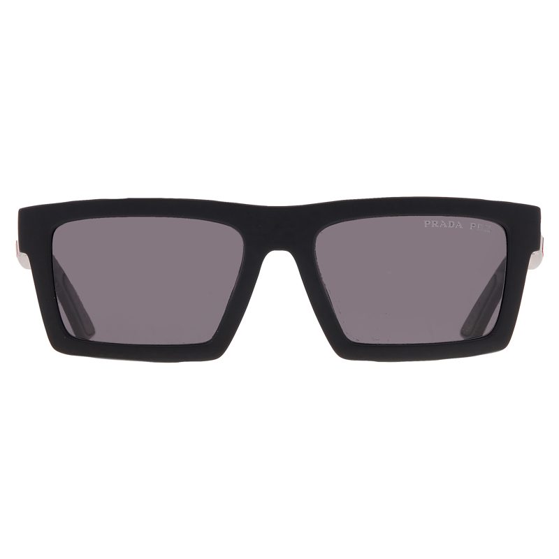 Linea Rossa Polarized Grey Rectangular Mens Sunglasses PS A07S 1BO02G 55