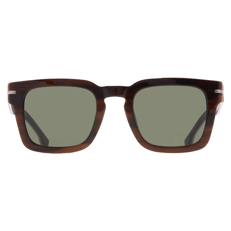 Hugo [보스] Green Square Mens Sunglasses [보스] 1625 / S 08AS / QT 50_Striped Brown Black