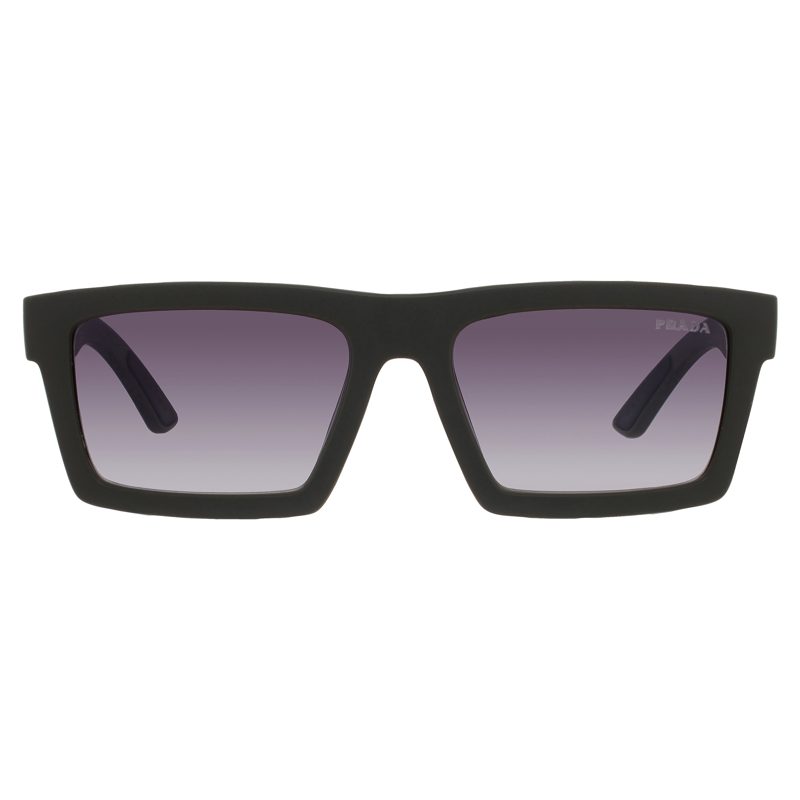 Linea Rossa Grey Gradient Rectangular Mens Sunglasses