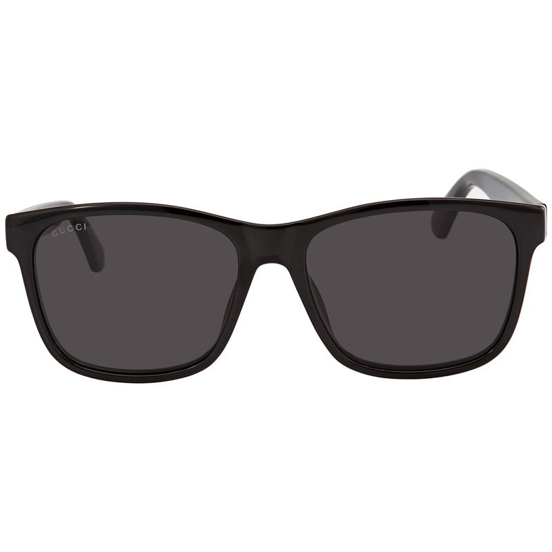 Grey Rectangular Mens Sunglasses GG0746S 001 57