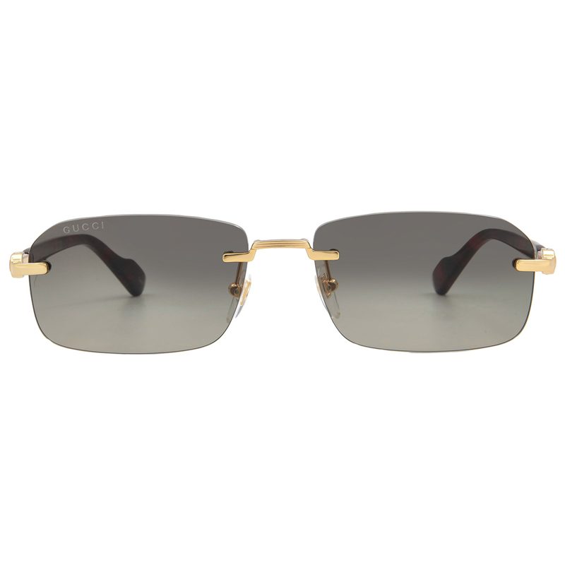 Grey Gradient Rectangular Mens Sunglasses GG1221S 006 56