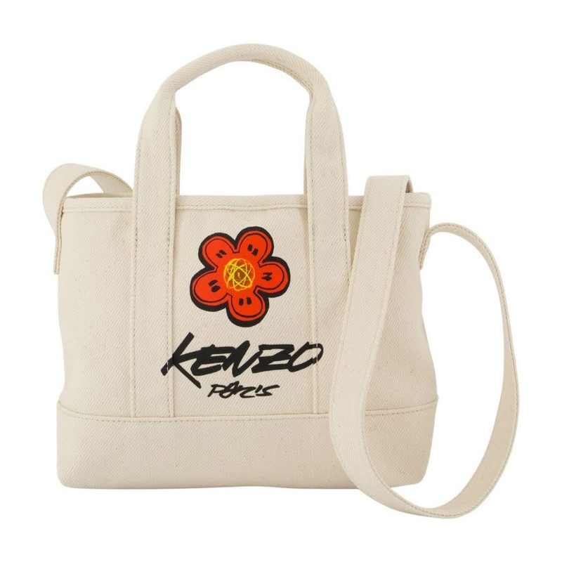 Logo-Embroidered Cotton Tote Bag ? White_White