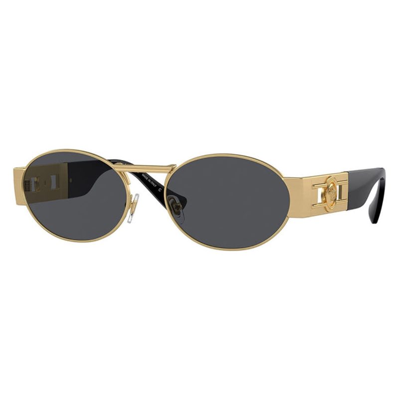 Dark Grey Oval Unisex Sunglasses VE2264 100287 56