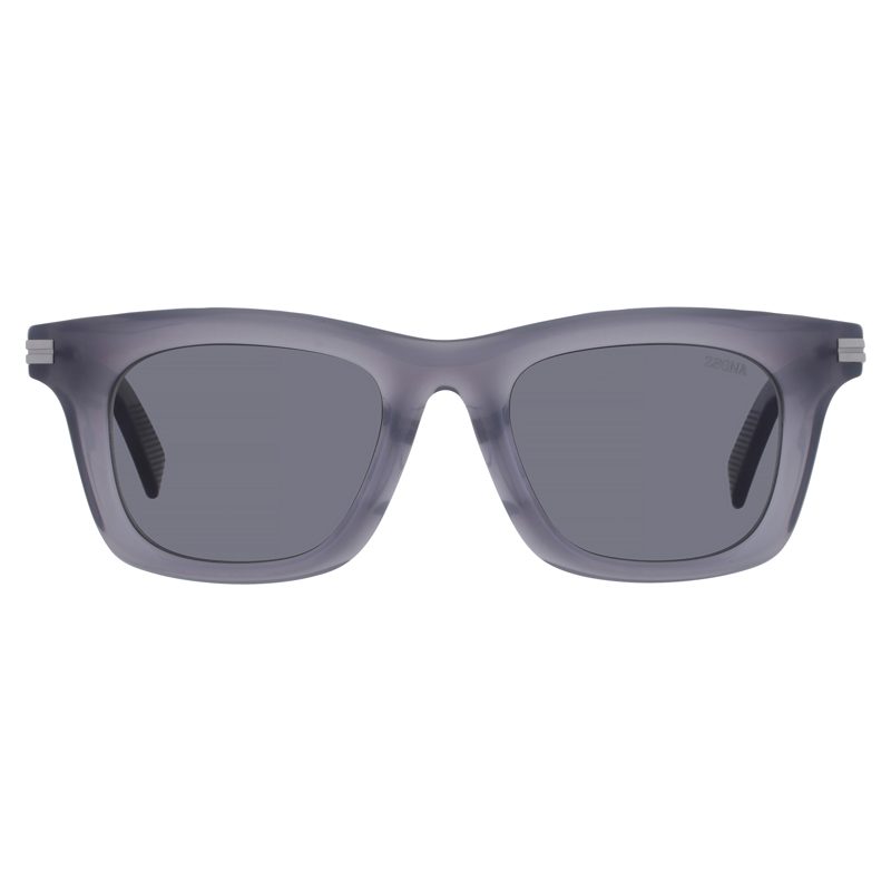 Polarized Smoke Square Mens Sunglasses EZ0270-F 20D 52