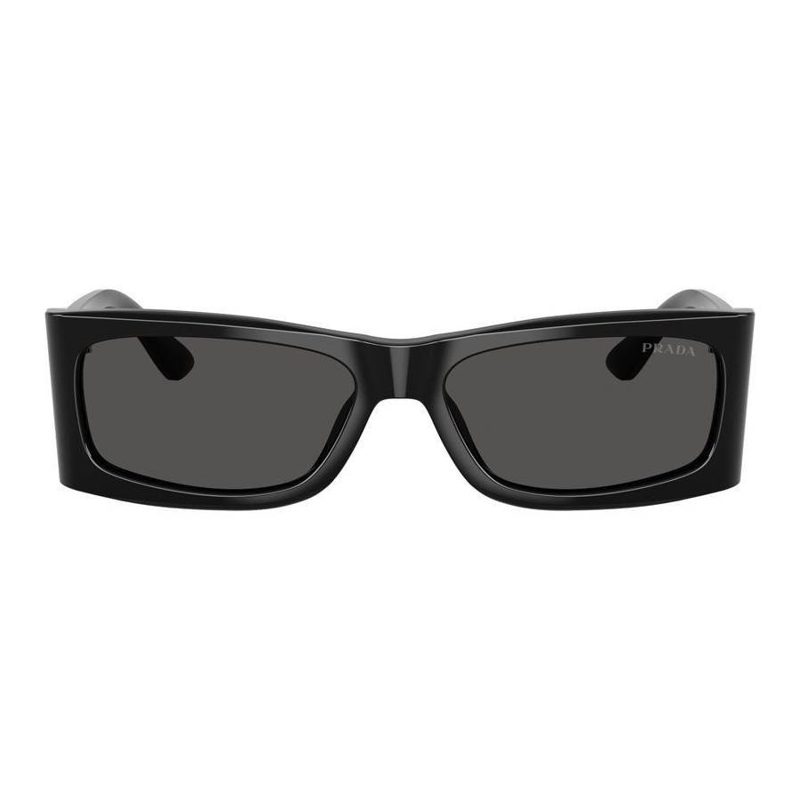 Dark Grey Rectangular Mens Sunglasses PR B03S 1AB5S0 56_Black