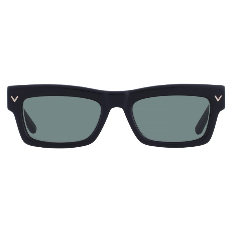 Garavani V - SHARP Green Rectangular Unisex Sunglasses VLS-134 A 53