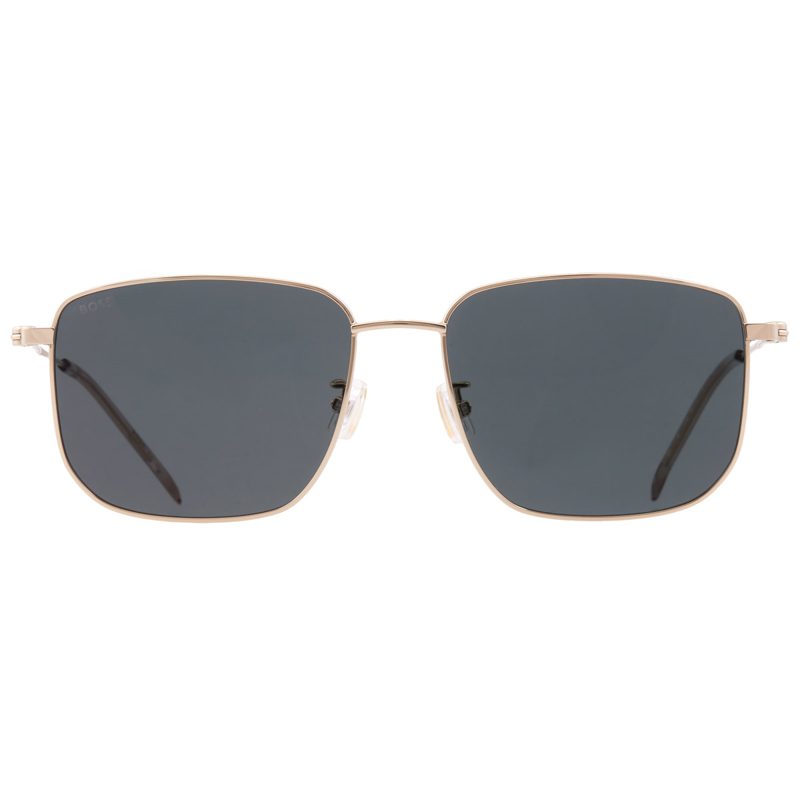 Hugo [보스] Green Mirror Square Mens Sunglasses [보스] 1619 / F / S 0J5G / MT 58_Gold