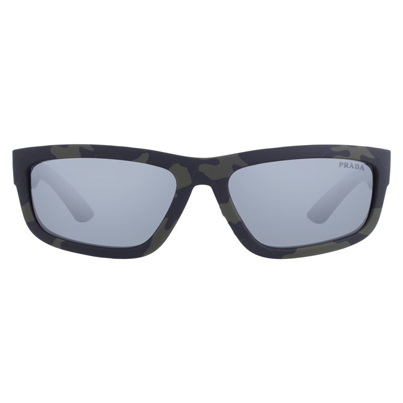 Linea Rossa Grey Mirror Rectangular Mens Sunglasses PS 05ZS 14X07G 59