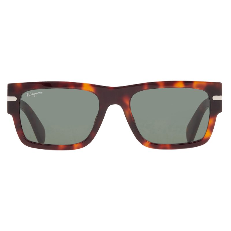Green Rectangular Mens Sunglasses SF1030SCP 214 54