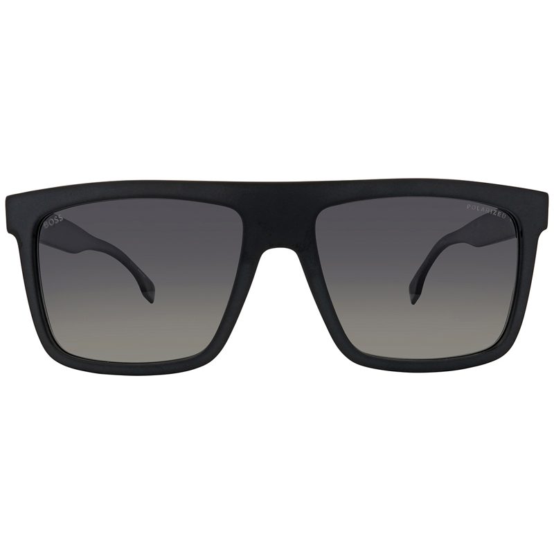 Hugo [보스] Polarized Grey Gradient Browline Mens Sunglasses [보스] 1440/S 0003/WJ 59