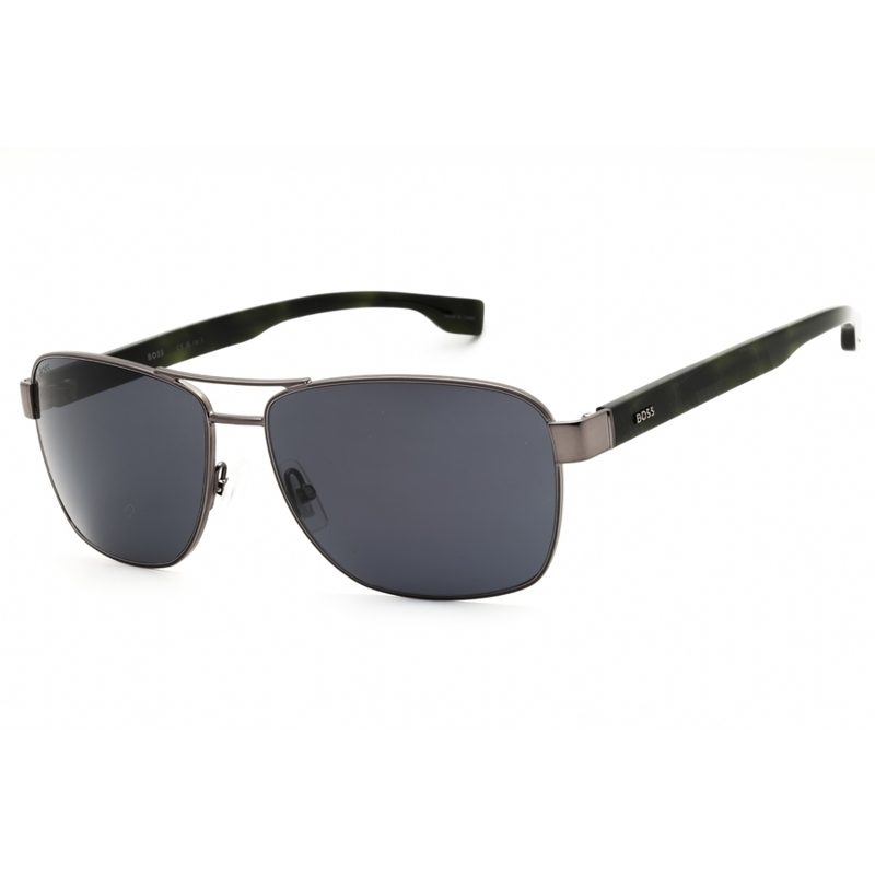 Hugo [보스] Grey Rectangular Mens Sunglasses [보스] 1240/S0 0KJ1/IR 60