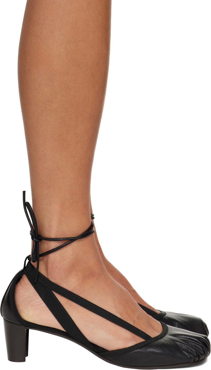 Black Pedille Ballerina 55mm Heels 262646F122003
