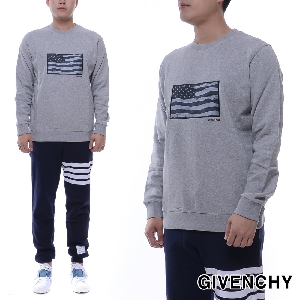 17FW 남성 성조기 프린팅 맨투맨 티셔츠 (17F7348653_051_17F)