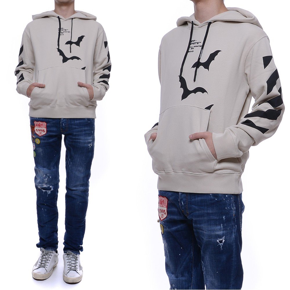 19FW 남성 박쥐 슬림핏 후드티셔츠 (OMBB034E19D25007_4810_19F)