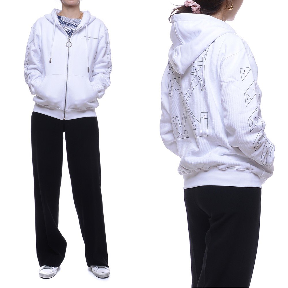 20SS 여성 애로우 후드 집업 (OWBE005S20FLE001_0110_20S)