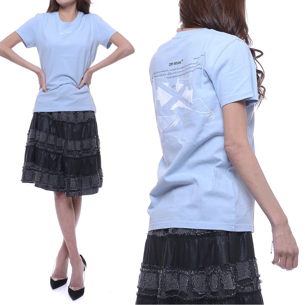 20SS 여성 애로우 스케치 반팔티 (OWAA049R20B07043_3301_20S)